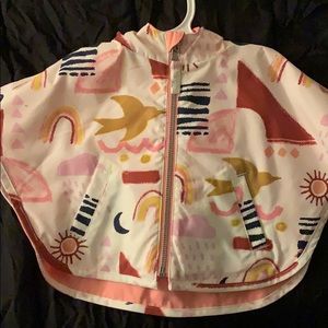 Reversible poncho little girl